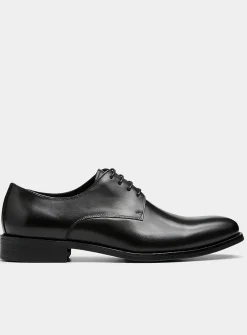 Smooth leather derby shoes