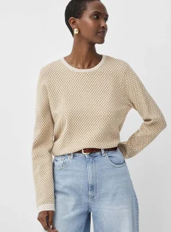Soft honeycomb sweater