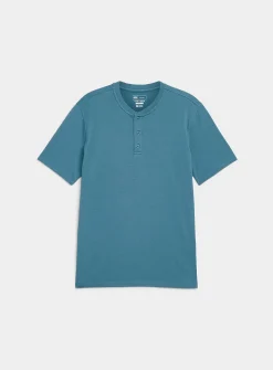 Soft jersey Henley T-shirt