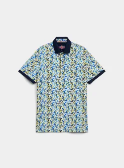 Soft microfibre-like mosaic polo