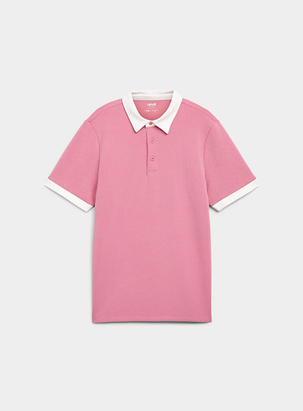 Soft ribbed jersey golf polo