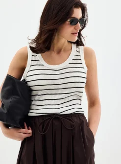 Soft rib-knit cami
