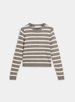 Soft two-tone stripe sweater