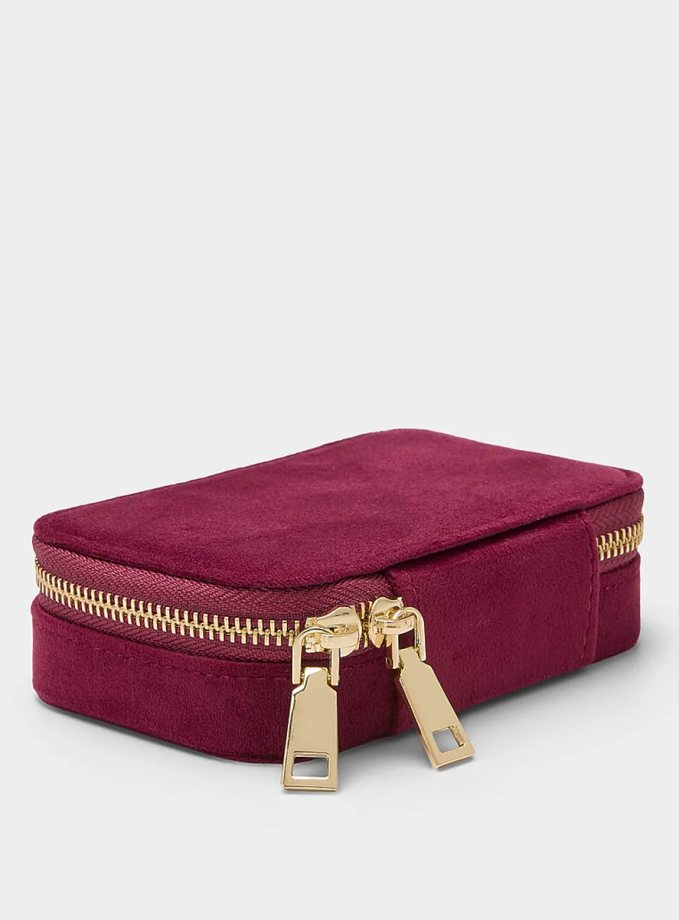 Soft velvet rectangular jewellery box