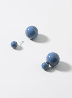 Solid bead earrings