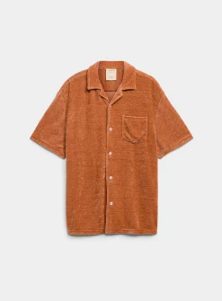 Solid chenille knit shirt