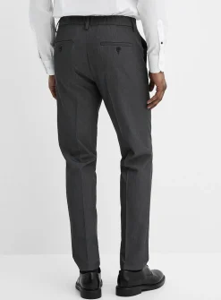 Solid comfort-waist pant