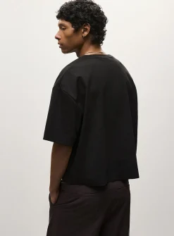 Solid cropped T-shirt