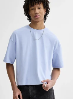 Solid cropped T-shirt