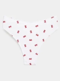 Solid high-cut cheeky panty