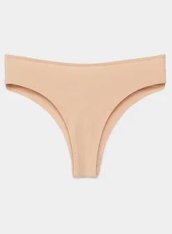 Solid high-cut cheeky panty