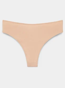 Solid high-cut cheeky panty