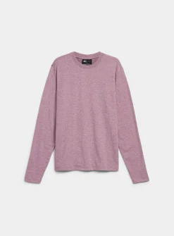 Solid long-sleeve T-shirt
