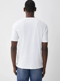 Solid organic cotton longline T-shirt