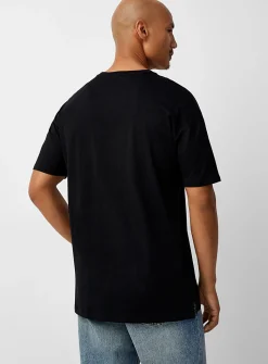 Solid organic cotton longline T-shirt