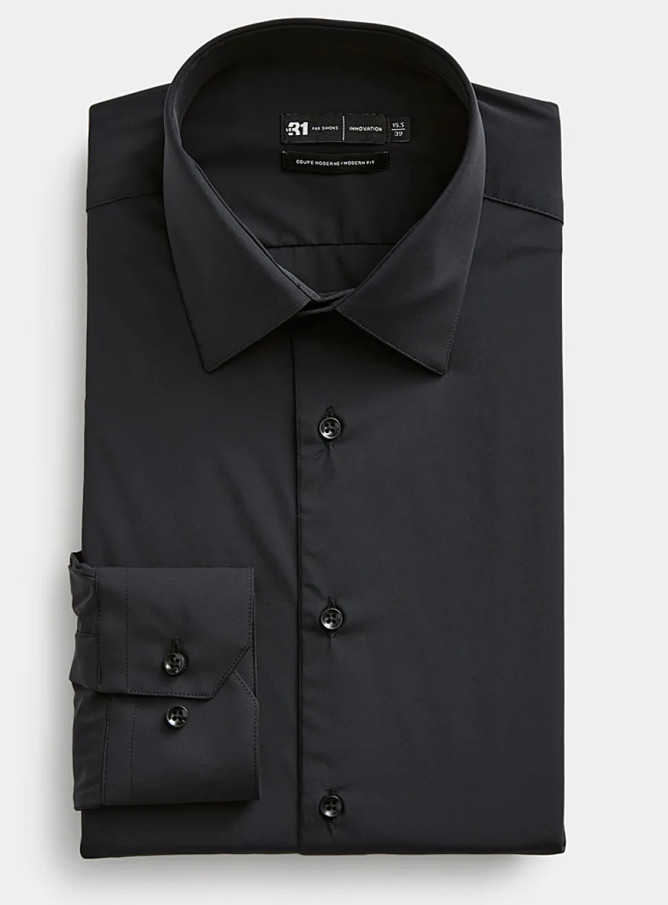 Solid stretch shirt