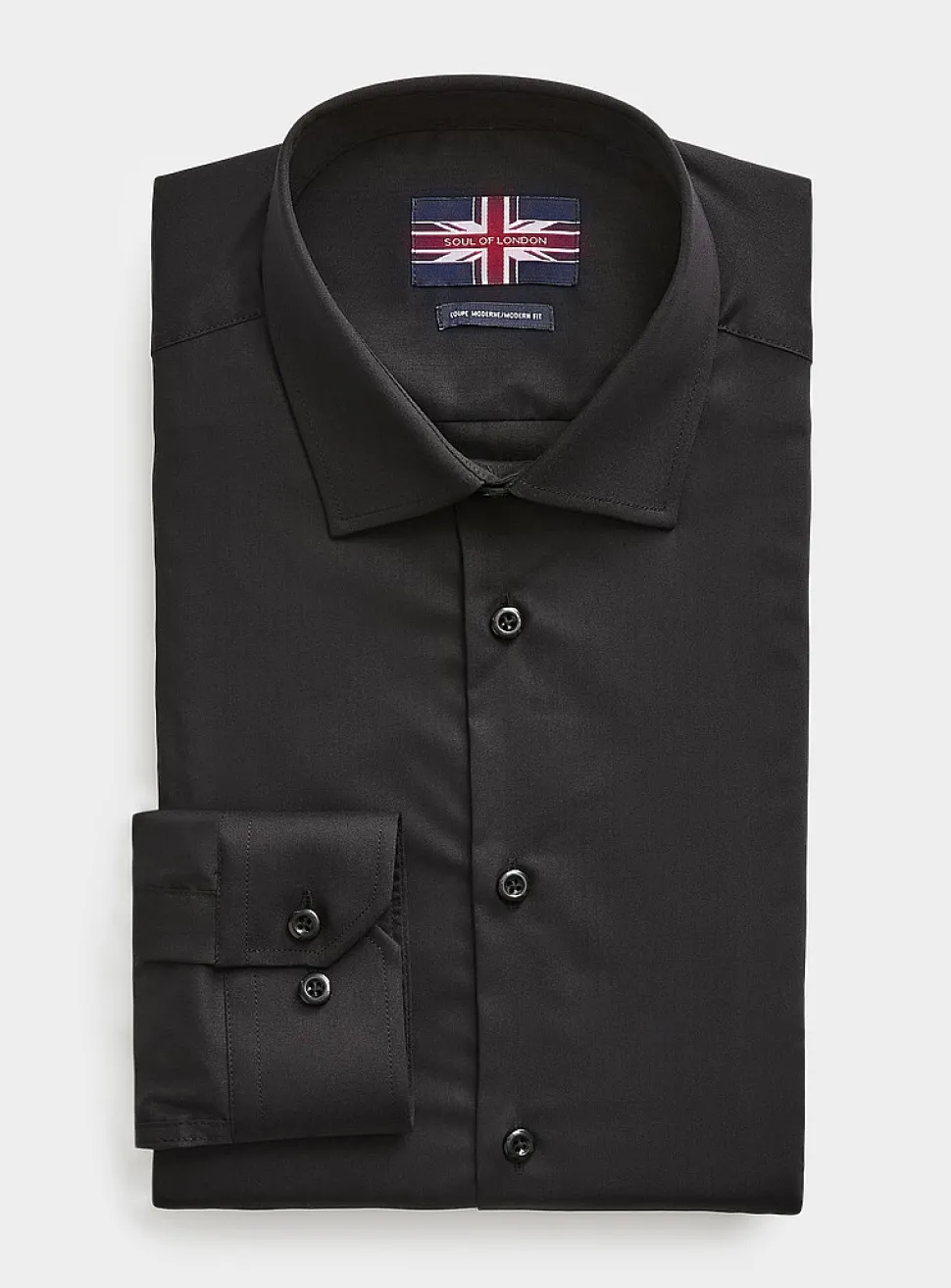 Solid stretch twill shirt