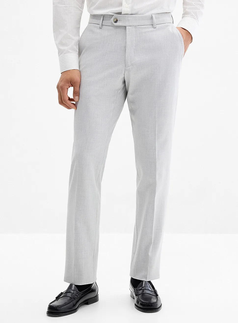 Solid twill comfort pant