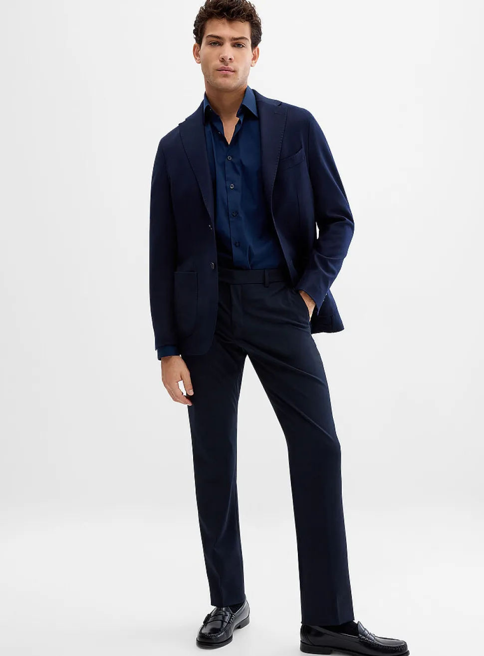 Solid twill comfort pant