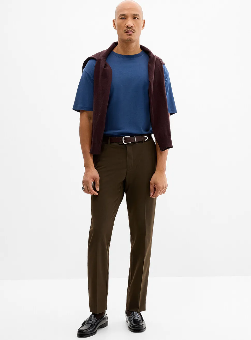 Solid twill comfort pant
