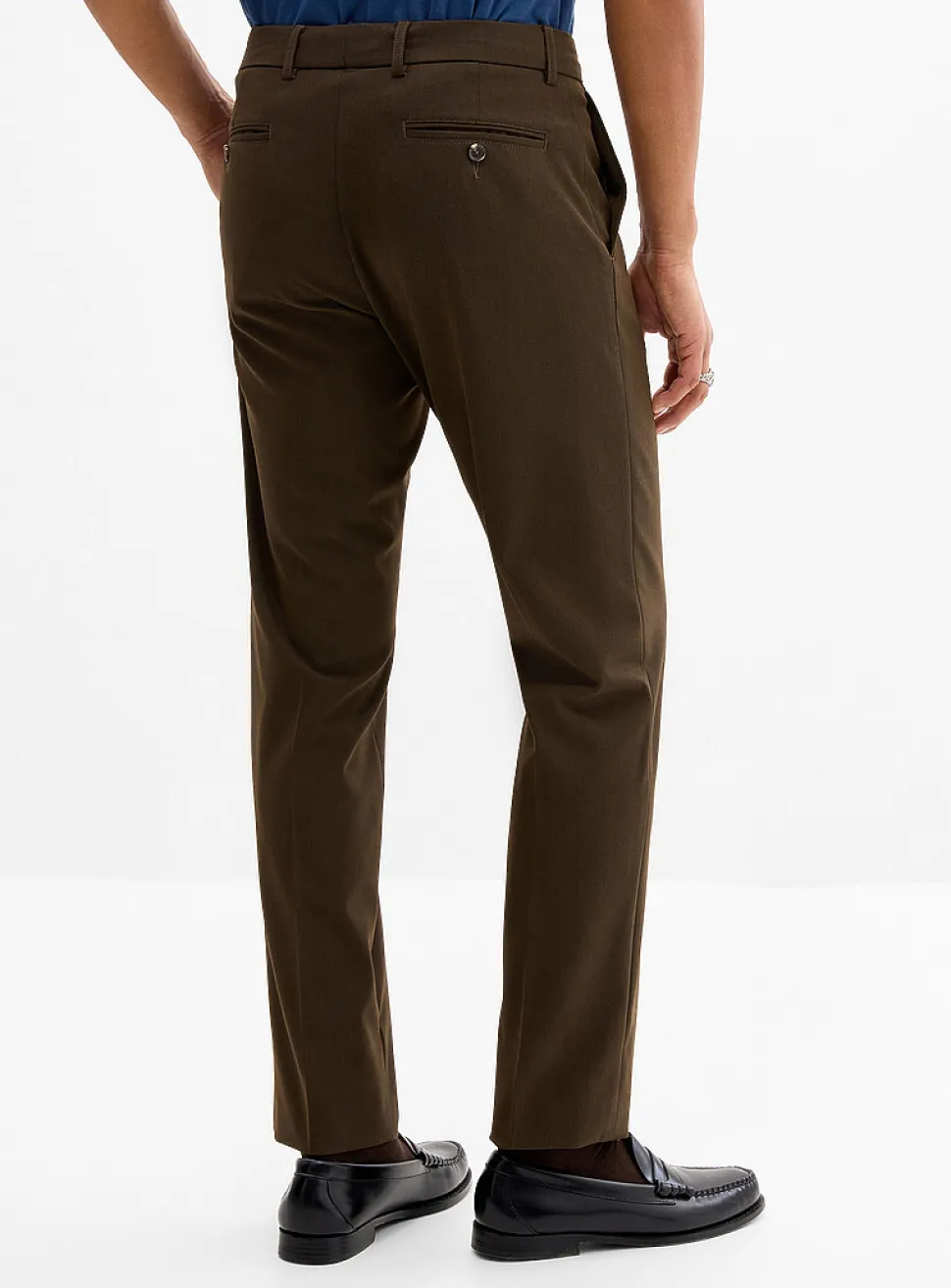 Solid twill comfort pant