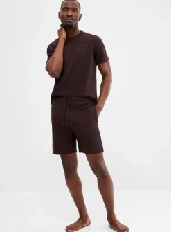 Solid waffle pyjama short
