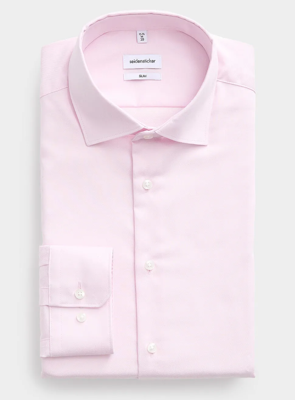 Solid wrinkle-free shirt