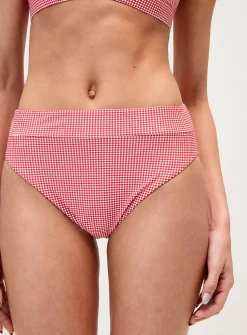 Solid-band high-rise cheeky bottom