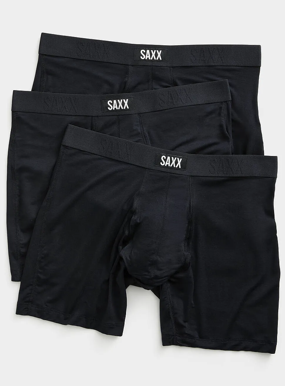 6" solid boxer briefs
