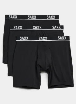6" solid micro-perforated boxer briefs