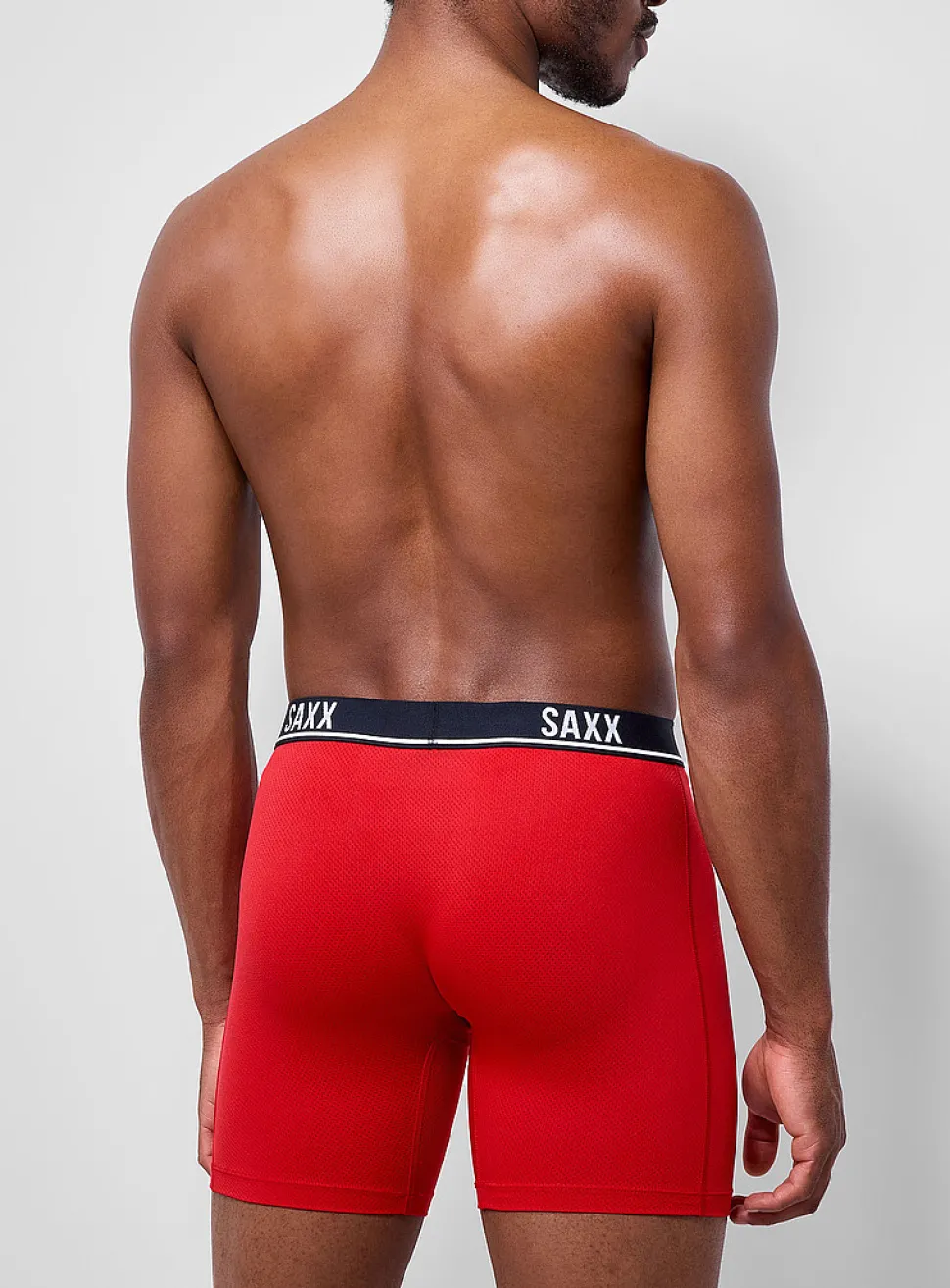 6" solid micro-perforated boxer briefs