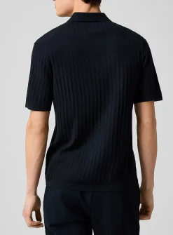 Soris cable-knit polo