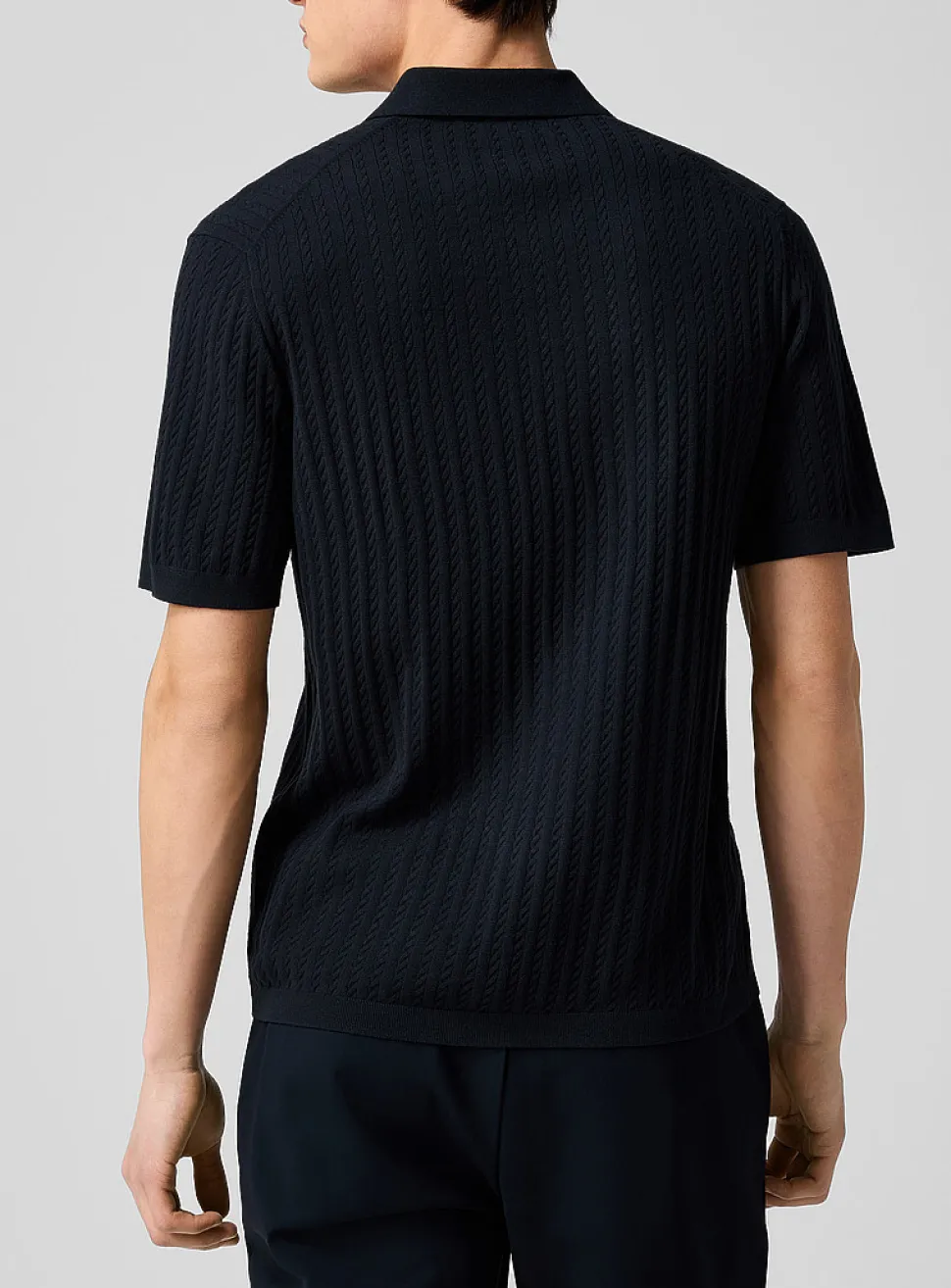 Soris cable-knit polo