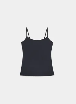 Spaghetti-strap organic cotton cami