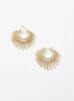 Sparkly sun earrings