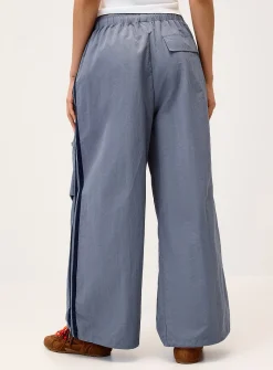 Sporty stripe canvas pant