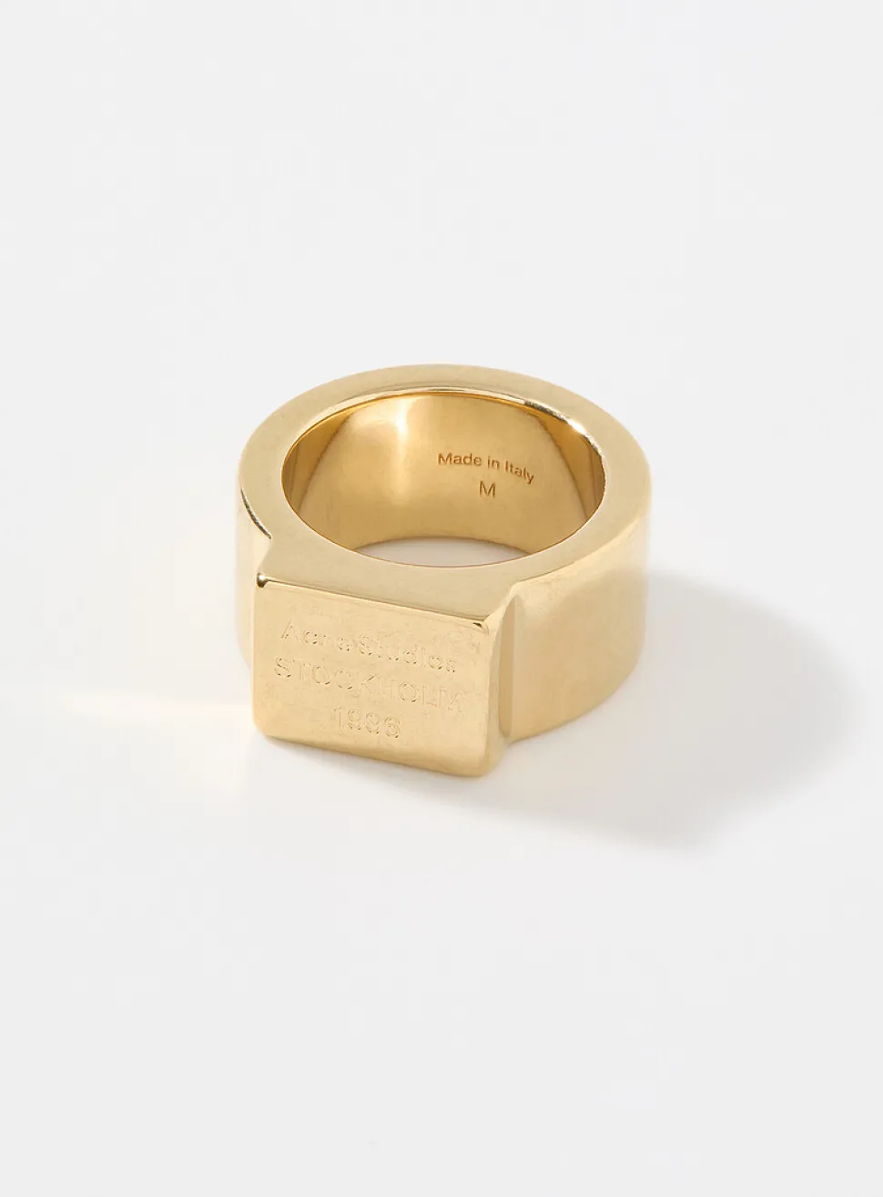 Square logo ring