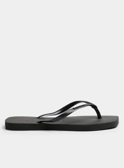 Square-toe flip-flops