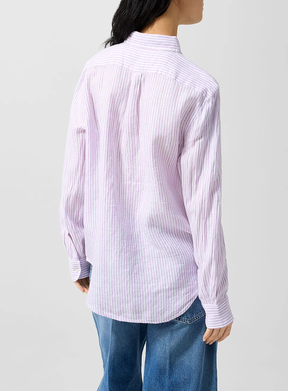 Stiped pure linen shirt