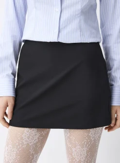 Straight dressy miniskirt