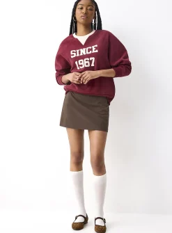 Straight dressy miniskirt