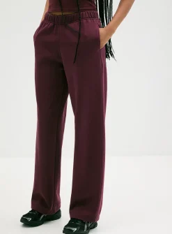 Straight-leg fleece pant