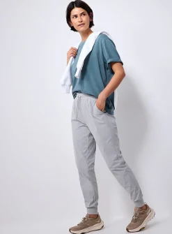 Stretch canvas joggers