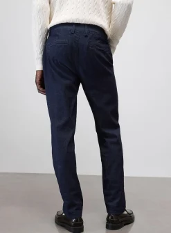 Stretch indigo chinos