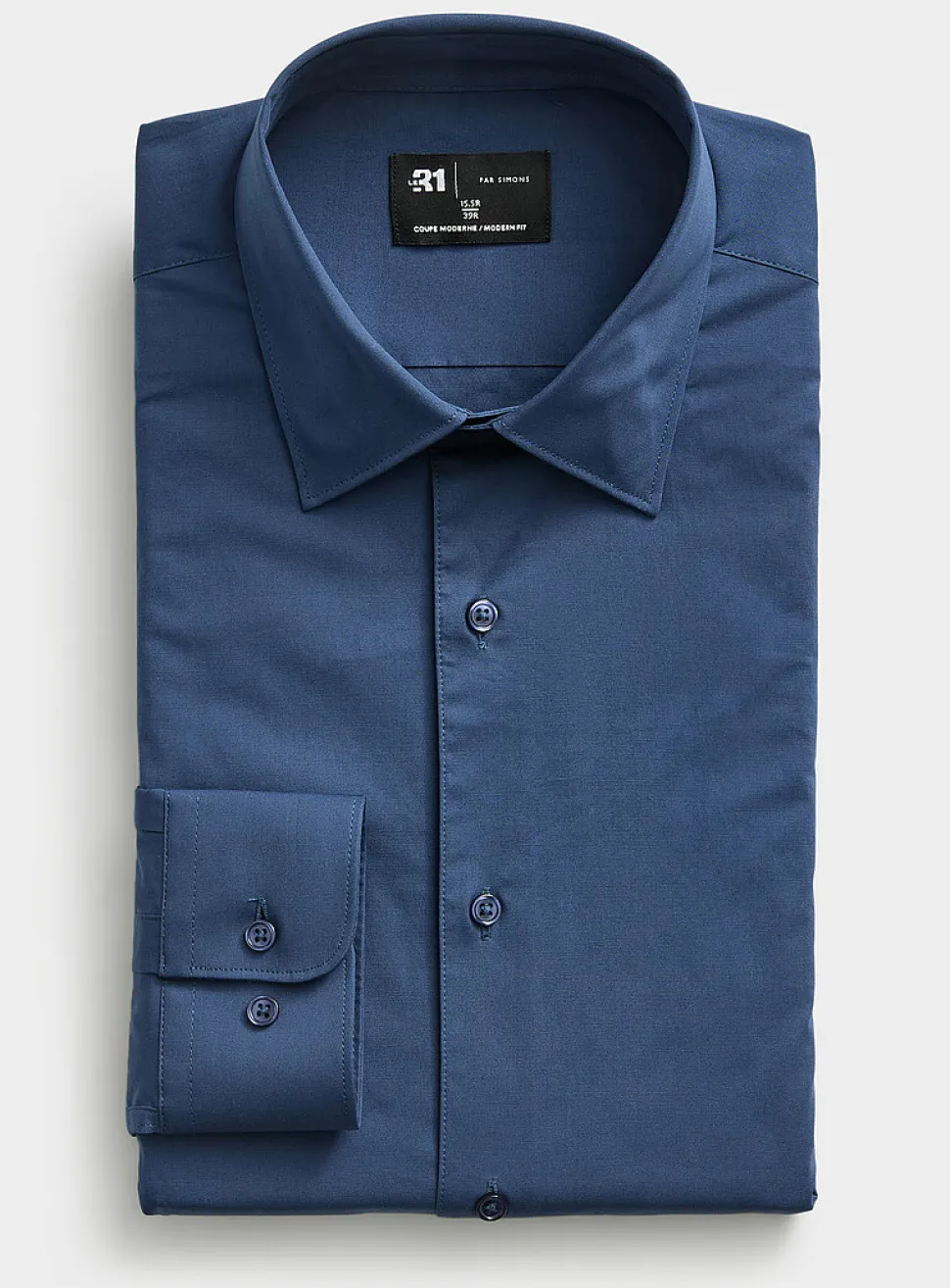 Stretch organic cotton shirt