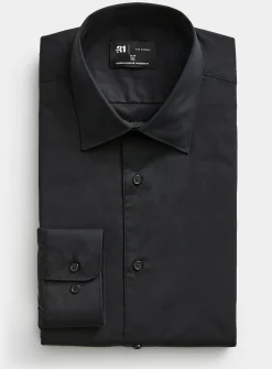 Stretch organic cotton shirt