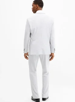 Stretch piqué suit