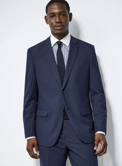 Stretch piqué suit