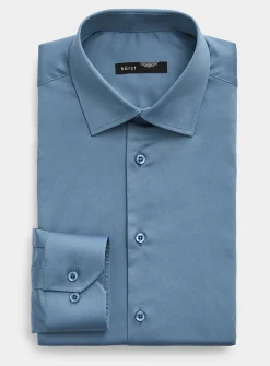 Stretch solid shirt