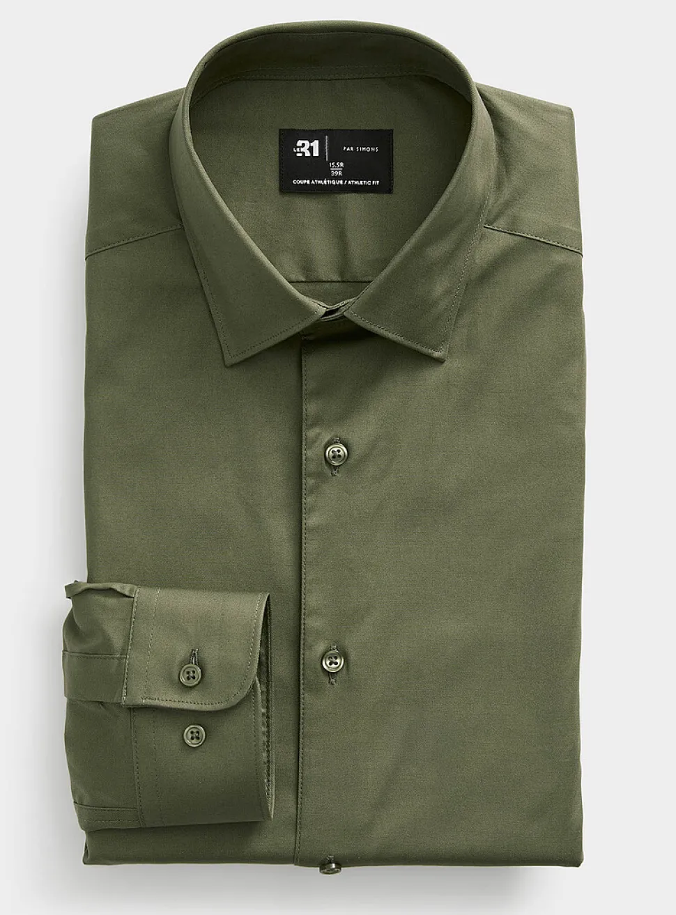 Stretch solid shirt